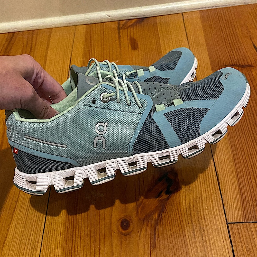 Size 8 on cloud sneakers